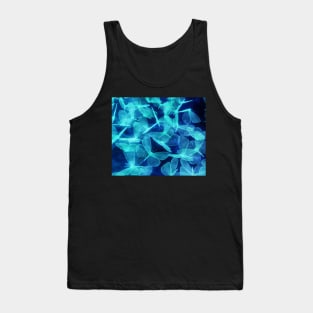 Blue neon butterflies Tank Top